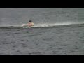 Wakeboard 360 off kicker attempt