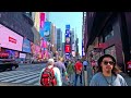 NEW YORK TIMES SQUARE 2024 | 4K WALK TOUR MORNING
