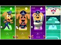 Sheriff Labrador Team 🆚️ Sheriff Labrador Exe Team. Who Is Best? | Tiles Hop EDM Rush!