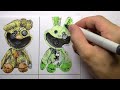 HORROR Artist vs SMILING CRITTERS ✍️ (Poppy Playtime Chapter 3 Drawing) POSCA vs COPIC