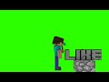 Free Green Screen Stave like and sub | Minecraft Animation #greenscreenvideo