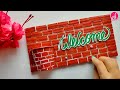 DIY Welcome Door Hanger || Decor Decor Idea || Cardboard Craft Idea || DIY Wellcome Board