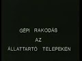 Gépi rakodás az állattartó telepeken