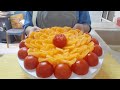 Tomato and Orange Plating Idea/Fruit and Vegetable Decoration #Isabelle Art & Design