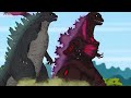 WHAT IF POOR GODZILLA, SHIN, KONG vs RICH DINOSAUR 2: Rich / Poor Conflicts - FUNNY CARTOON