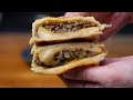 Savory delight: Aromatic Beef Tortilla Pockets with Cheese Galore!