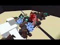 IRON GOLEM TEAM vs ZOMBIE TEAM in Minecraft Mob Battle