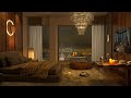 4K Smooth Jazz Piano Music in Paris Luxury Bedroom Ambience with Jazz Music for Relax and Study