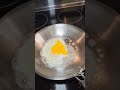 Real chefs use stainless steel pans to cook eggs