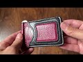 How To Make A Handmade Wallet Using EXOTIC LEATHER - Leather Craft Tutorial