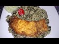 Eddo leaf calaloo cookup & fry snapper fish/Guyanese style 🇬🇾