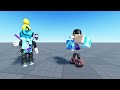 My first roblox animation! (my friend and I wave) (ft OPwafflVR/OPwaffle)