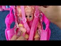 10 Minutes Satisfying with Unboxing Doll cart toys，Cute Baby Bathtub Playset ASMR | Review Toys