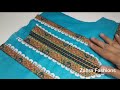 New Summer neck design cutting and stitching || Beautiful neck design || Zahra Fashions