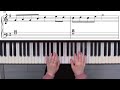 Relaxing Piano Routine (G Major Chord Patterns + Free Sheet Music)