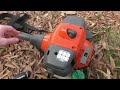 How to adjust your idle  screw on your Husqvarna 128LD