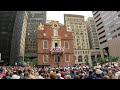 Boston MA July 4th Declaration of Independence Reading at the Old State House. Independence Day.
