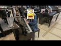 playing final duet in a public mall