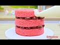 Amazing Rainbow Buttercream Flower Cake 🌈| 1000+ Best Miniature Rainbow Chocolate Cake🍫| Magic Cake