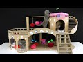 DIY Amazing  Cat House for Two Beautiful Kittens
