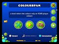 Making a level where the colours are your player colours in GD (  sub for my pain -_-)