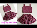 Designer Baby Top With Skirt Cutting and Stitching