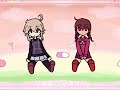 urotsuki and madotsuki hanging out at the strawberry milk sea ♡ yume 2kki animation (loop) 💕🍓