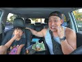 WINGSTOP CAR MUKBANG! Trying the Lakers Legendary Garlic flavor and more!