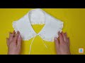 How to make a detachable lace trim collar. This is a stunning decoration