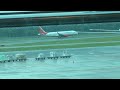 Air India buttering landing at Changi Airport