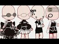 ||✰||outfits ideas||✰||gacha club||✰||black and white theme||✰||