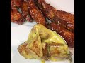 A must try BBQ chicken wings with Cheesy Potatoes