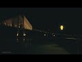 【4K】Relaxing Evening near the Bridge | Low Light Ambience for Sleep ASMR