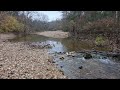 Beautiful Ozarks Fall creek Relaxing Ambient sound background noise